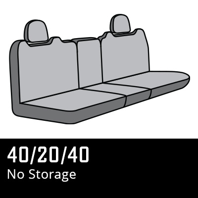 40/20/40 seat with no storage