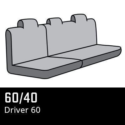 60/40 seat