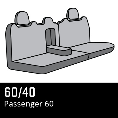 60/40 seat
