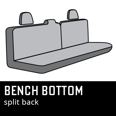 bench bottom split back