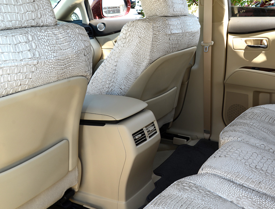 Open Back in custom seat covers